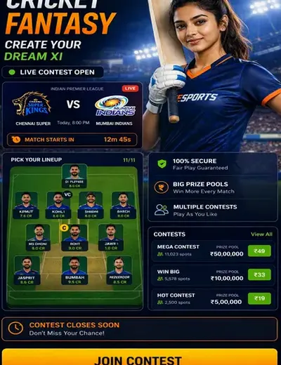 Cricketidonlineplay (cricket id online play) fantasy cricket & matchday visual 3